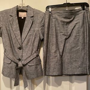 Linen skirt set